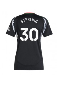 Arsenal Raheem Sterling #30 Jalkapallovaatteet Naisten Vieraspaita 2024-25 Lyhythihainen